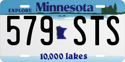 MN license plate 579STS