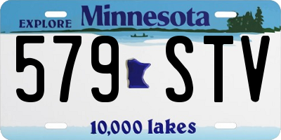 MN license plate 579STV