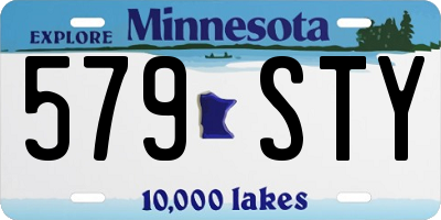 MN license plate 579STY