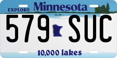MN license plate 579SUC