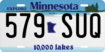 MN license plate 579SUQ