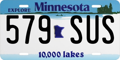 MN license plate 579SUS