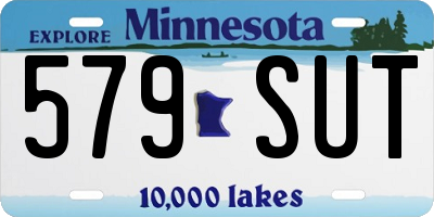 MN license plate 579SUT