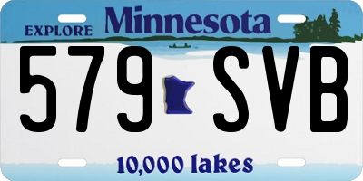 MN license plate 579SVB