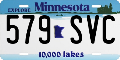 MN license plate 579SVC
