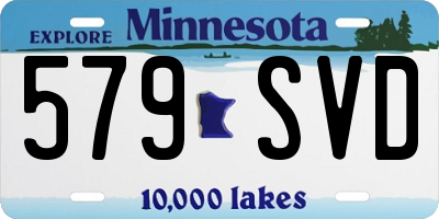 MN license plate 579SVD