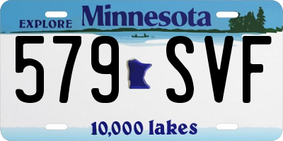 MN license plate 579SVF
