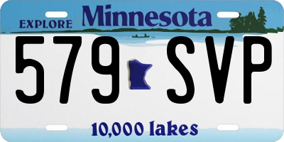 MN license plate 579SVP