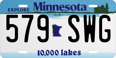 MN license plate 579SWG