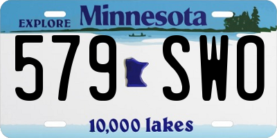 MN license plate 579SWO