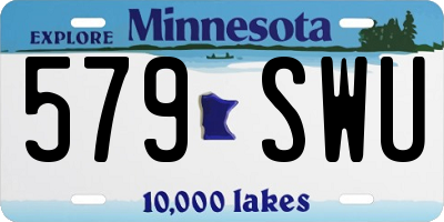 MN license plate 579SWU