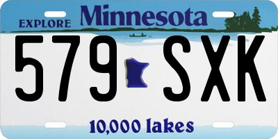 MN license plate 579SXK