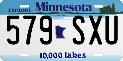 MN license plate 579SXU