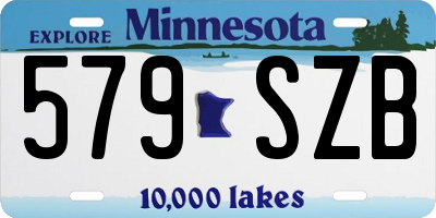 MN license plate 579SZB