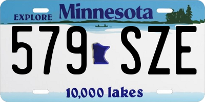 MN license plate 579SZE