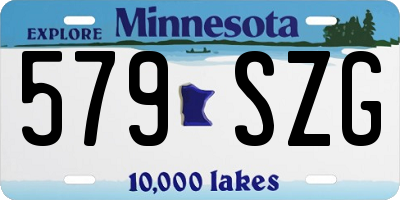 MN license plate 579SZG