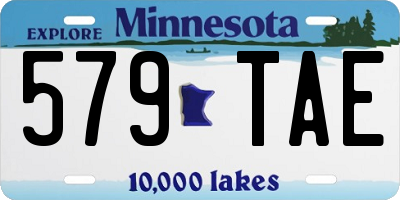 MN license plate 579TAE