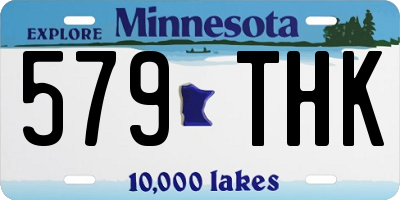 MN license plate 579THK