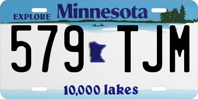 MN license plate 579TJM