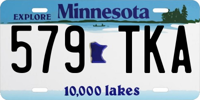 MN license plate 579TKA