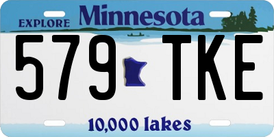 MN license plate 579TKE