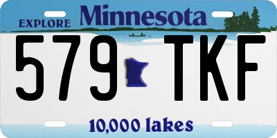 MN license plate 579TKF