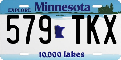 MN license plate 579TKX