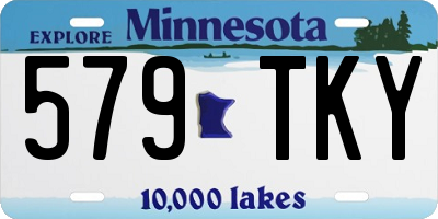MN license plate 579TKY