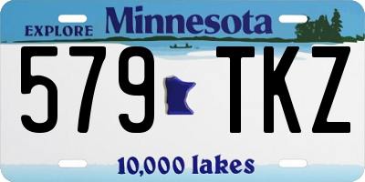 MN license plate 579TKZ