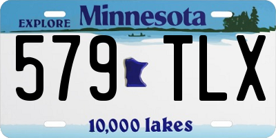 MN license plate 579TLX