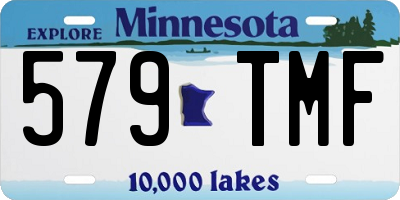 MN license plate 579TMF