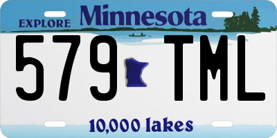 MN license plate 579TML
