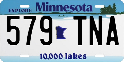 MN license plate 579TNA