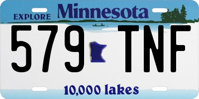 MN license plate 579TNF