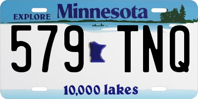 MN license plate 579TNQ