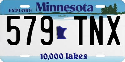 MN license plate 579TNX