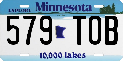 MN license plate 579TOB