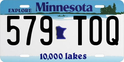 MN license plate 579TOQ