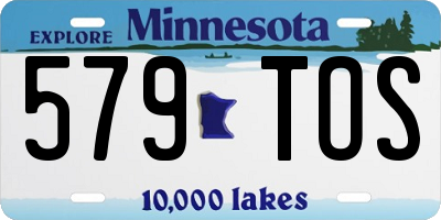MN license plate 579TOS