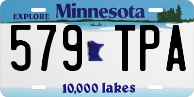 MN license plate 579TPA