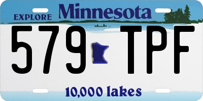 MN license plate 579TPF
