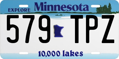 MN license plate 579TPZ