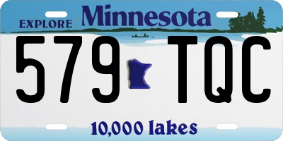 MN license plate 579TQC