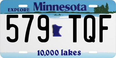 MN license plate 579TQF