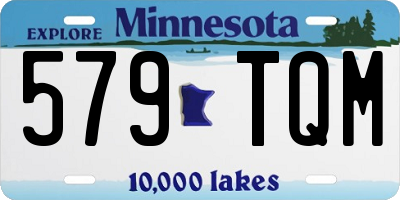 MN license plate 579TQM