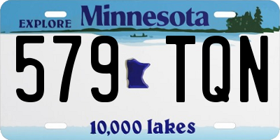 MN license plate 579TQN