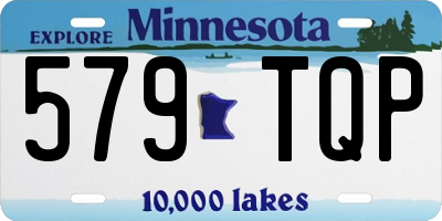 MN license plate 579TQP