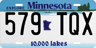 MN license plate 579TQX