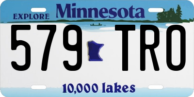 MN license plate 579TRO