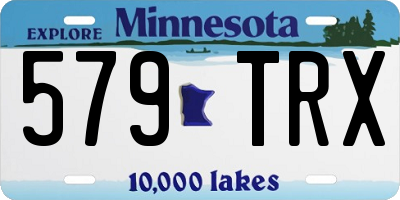 MN license plate 579TRX